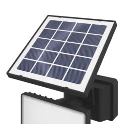 GoodHome Black Solar-Powered Cool White Integrated Led Floodlight 800Lm - thumbnail 3