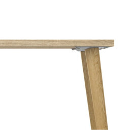 Wyld Haus Sapporo White And Natural Oak Desk With 2 Drawers And Shelves - thumbnail 7