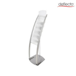 Deflecto Yearntree Deflecto 6 Pocket Floor Stand Silver, Sturdy Steel Magazine Rack, A4 Literature File Holder, Letter Rack, A4 Portrait File - thumbnail 7
