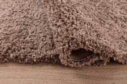 Desire Rugs Plain Living Room Shaggy Area Rugs D.beige Round 120X120 Cm - thumbnail 4
