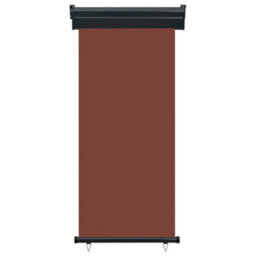Berkfield Balcony Side Awning 80X250 Cm Brown - thumbnail 2