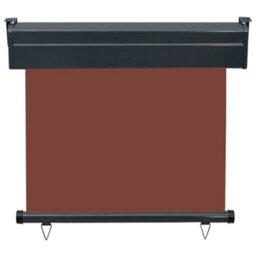 Berkfield Balcony Side Awning 80X250 Cm Brown - thumbnail 4