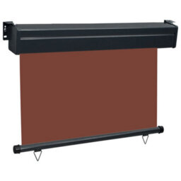 Berkfield Balcony Side Awning 80X250 Cm Brown - thumbnail 3