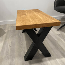 Ashford Blake Solid Oak Coffee Table - Chunky X Legs - thumbnail 3