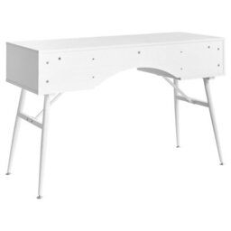 Wyld And Coco Retro White Desk 120 X 50 Cm - Iron Legs, 3 Drawers - thumbnail 6