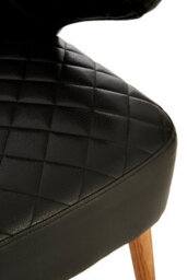 Orsina Elegant Design Black Faux Leather Wingback Armchair, Mid Century Comfortable Armchair For Livingroom - thumbnail 5
