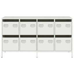 Vidaxl Sideboard White 135X39X73.5 Cm Cold-Rolled Steel - thumbnail 5