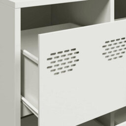 Vidaxl Sideboard White 135X39X73.5 Cm Cold-Rolled Steel - thumbnail 9