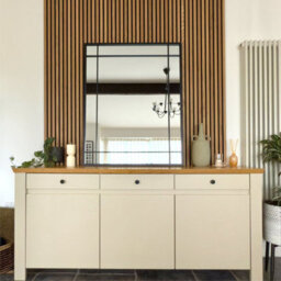 Jōbū Jobu Home - Aimi - Black Metal Rectangle Window Mirror - 120Cm X 95Cm - thumbnail 4