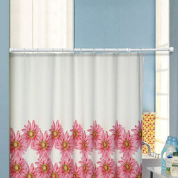190Cm Telescopic Curtain Rod  Spring Loaded Voile Tension Rail For Easy Installation - thumbnail 8