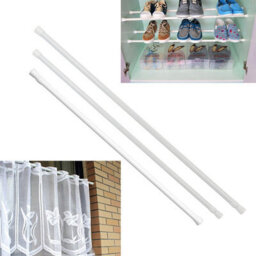 190Cm Telescopic Curtain Rod  Spring Loaded Voile Tension Rail For Easy Installation - thumbnail 5