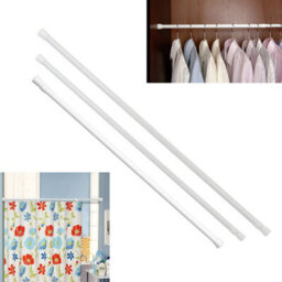 190Cm Telescopic Curtain Rod  Spring Loaded Voile Tension Rail For Easy Installation - thumbnail 4