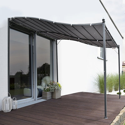 Outsunny 3M X 3M Gazebo Garden Pergola Canopy Sun Shade Shelter Soft Top - image 1