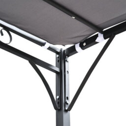 Outsunny 3M X 3M Gazebo Garden Pergola Canopy Sun Shade Shelter Soft Top - thumbnail 7