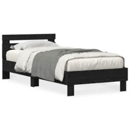 Walplus Bed Frame Black Oak 75 X 190 Cm Engineered Wood - thumbnail 2