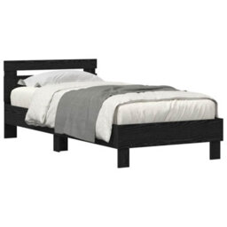 Walplus Bed Frame Black Oak 75 X 190 Cm Engineered Wood - thumbnail 3