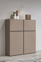 Arte Kross 76 Highboard Cabinet In Congo - W1190mm H1390mm D400mm, Sleek And Functional - thumbnail 5