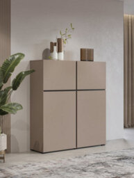 Arte Kross 76 Highboard Cabinet In Congo - W1190mm H1390mm D400mm, Sleek And Functional - thumbnail 6