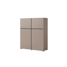 Arte Kross 76 Highboard Cabinet In Congo - W1190mm H1390mm D400mm, Sleek And Functional - thumbnail 1