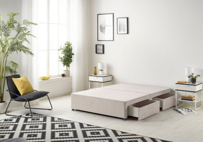 Somnior Beds Somnior Platform Divan Base Plush Silver With 4 Drawers -King - image 1