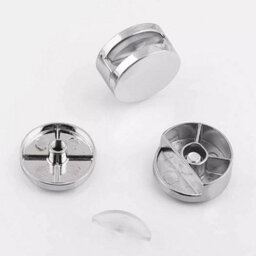 Sisi UK Mirror Clips 8 Pack Frameless Mirror Brackets Nickel Glass Clamps For Bathroom Wall Mounting 3 To 6mm Mirrors - thumbnail 7
