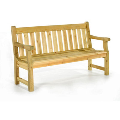 Leisurebench Darwin 3 Seat Garden Bench 150Cm Length - Green Pine - image 1