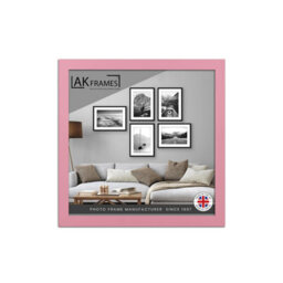 "AK Frames Sleek 14X14"" Pastel Pink Thin Modern Picture Frame - Slim And Design For Posters, Prints And Photos - Elegant Wall Frame Decor" - thumbnail 1