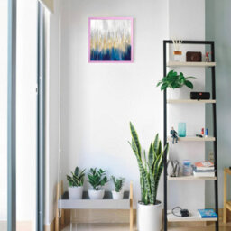 "AK Frames Sleek 14X14"" Pastel Pink Thin Modern Picture Frame - Slim And Design For Posters, Prints And Photos - Elegant Wall Frame Decor" - thumbnail 4