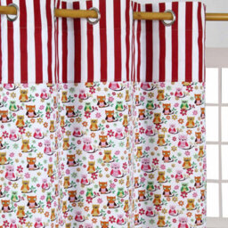 Homescapes Owls Printed Ready Made Eyelet Curtain Pair, 137 X 182 Cm Drop - thumbnail 2