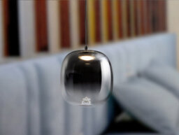 Luminosa Lighting Luminosa Onice Slim Pendant Ceiling Light Black, Smoke Led 3000K - Uk Stock - thumbnail 3