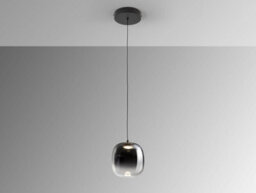 Luminosa Lighting Luminosa Onice Slim Pendant Ceiling Light Black, Smoke Led 3000K - Uk Stock - thumbnail 4