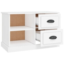 Berkfield Durable Tv Cabinet White 73X35.5X47.5 Cm Engineered Wood - thumbnail 7