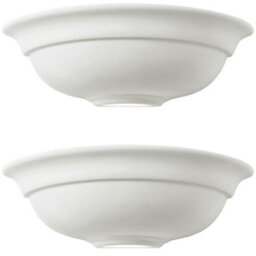 2 Pack Dimmable Led Wall Light Unglazed Ceramic Lounge Lamp Up Lighting Fitting - thumbnail 1