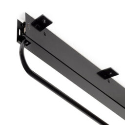Emuca Self Extractable Hanger For Very Deep Wardrobes, 800, Black Painted, Steel And Plastic - thumbnail 4