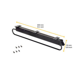 Emuca Self Extractable Hanger For Very Deep Wardrobes, 800, Black Painted, Steel And Plastic - thumbnail 5