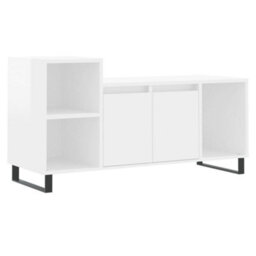 Berkfield Tv Cabinet High Gloss White 100X35X55 Cm Engineered Wood - thumbnail 2