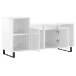 Berkfield Tv Cabinet High Gloss White 100X35X55 Cm Engineered Wood - thumbnail 6