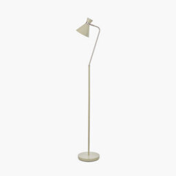 Pacific Lifestyle Sage Green Brushed Silver Metal Floor Lamp - thumbnail 2
