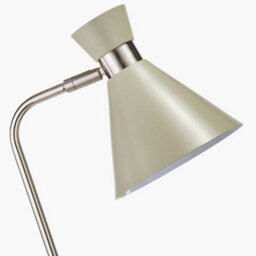 Pacific Lifestyle Sage Green Brushed Silver Metal Floor Lamp - thumbnail 3