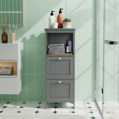 Thehotsale Wooden Bathroom Cabinet Freestanding Storage With Smooth Drawers 80Cm H X 30Cm W X 30Cm D - image 1
