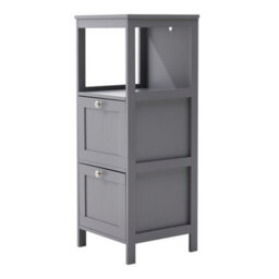 Thehotsale Wooden Bathroom Cabinet Freestanding Storage With Smooth Drawers 80Cm H X 30Cm W X 30Cm D - thumbnail 4