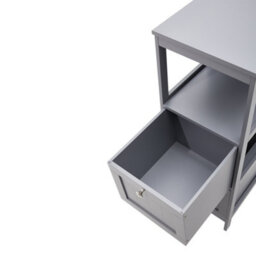 Thehotsale Wooden Bathroom Cabinet Freestanding Storage With Smooth Drawers 80Cm H X 30Cm W X 30Cm D - thumbnail 6