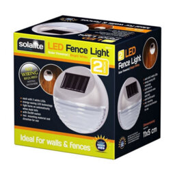 Solar Fence Lights Outdoor Wireless Led Garden Lights Weatherproof Wall Step Gutter Lamps Silver 12 Pack - thumbnail 3