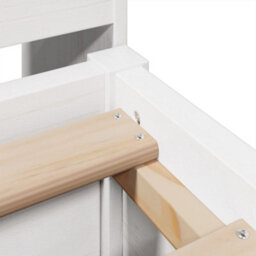 Berkfield Bed Frame Without Mattress White 135X190 Cm Double Solid Wood Pine - thumbnail 9