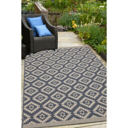 Melrose Eden Genesis Navy Indoor Outdoor X-Large Area Rug 3mm Pile Height - 200/290Cm - thumbnail 4