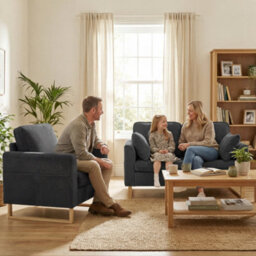 Homcom 2 Seater Sofa, Corduroy Sofa W/ Spring Cushions 2 Pillows, Dark Grey - thumbnail 8