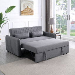 Flintshire Furniture Carys 2 Seater Pull Out Sofa Bed In Grey - thumbnail 7