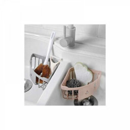 1 Pack Kitchen Bathroom Plastic Triangle Storage Organizer Corner Shower Shelf Wall Mounted Basket Caddy With Suction Cup Green - thumbnail 5