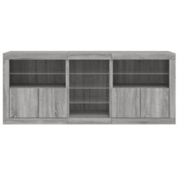 Berkfield Sideboard With Led Lights Grey Sonoma 162X37X67 Cm - thumbnail 7