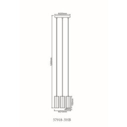Luminosa Lighting Luminosa James Cluster Pendant Ceiling Light Matt Black 3X Gu10 - thumbnail 6